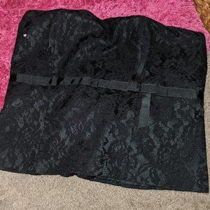 Black lace Bustier with lining Lane Bryant